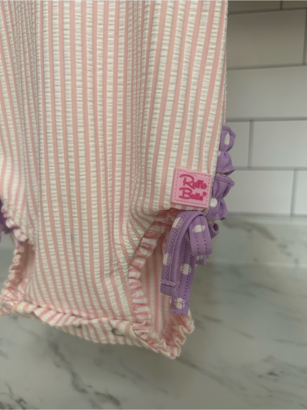 Baby Girl Rufflebutt Swimsuit - Picture 2 of 4